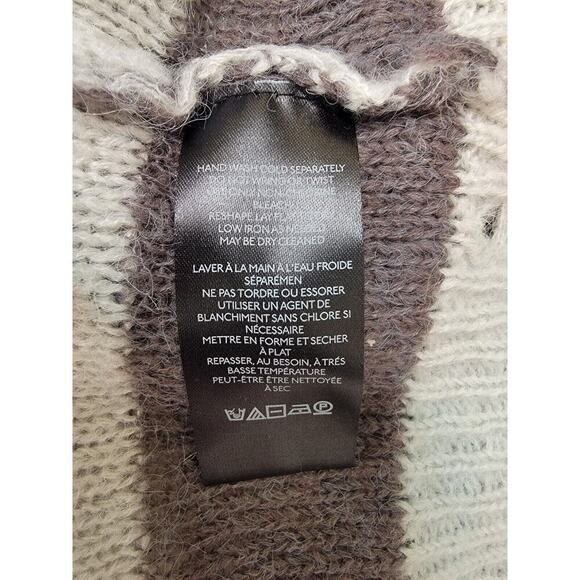 Urban Outfitters Cardigan Sweater XS Sheer Stripe Relaxed Bohemian Distressed - Picture 11 of 13